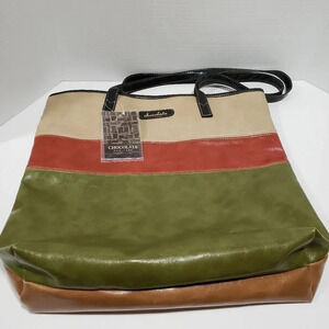 NWT Womans Chocolate New York Tote Bag,Multi-colored.